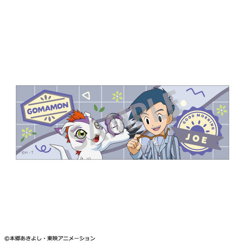『デジモンアドベンチャー』ロングスクエア缶バッジ_ 城戸丈&ゴマモン/寝起き